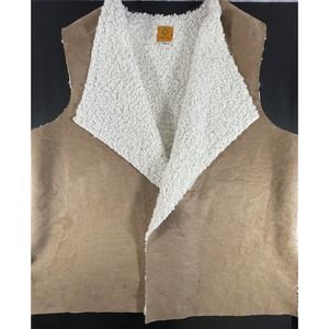 Ruby Rd Women's‎ Size XL Après Tan Brown Faux Suede Sherpa Lining A4-4v